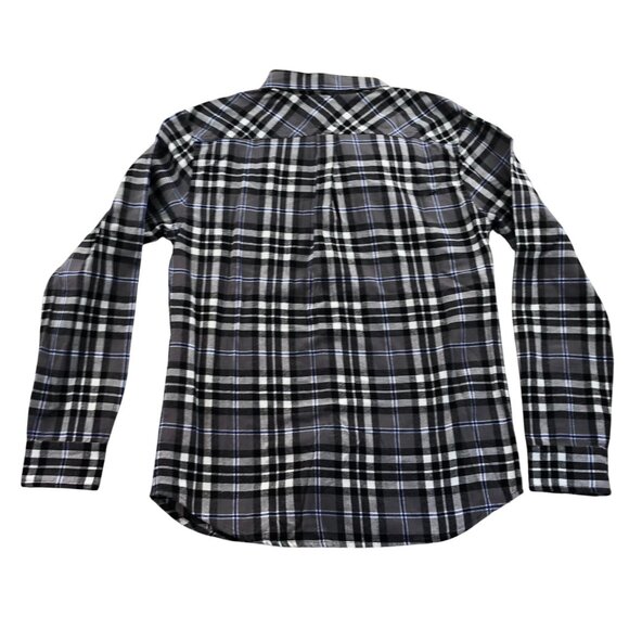 Levis Mens Shirt Small Long Sleeve Plaid Gray Button Down Top Classic Travel - Picture 2 of 13
